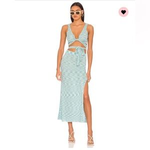 L*Space Zepher Top & Midi Skirt Set in Poolside